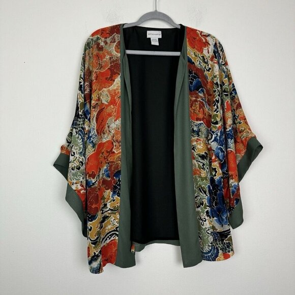 Soft Surroundings Lightweight Jacket Kimono Multicolor Color block Size XS - Picture 1 of 5